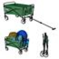 Туристическая тележка NC1602 NILS CAMP зеленая