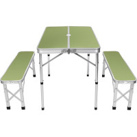 Стіл туристичний розкладний і 2 лави Enero