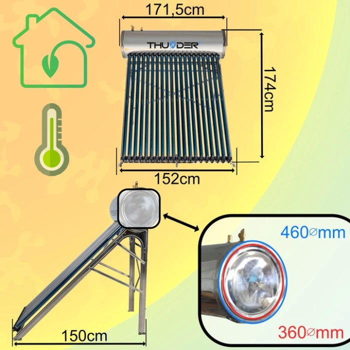 Напорный коллектор с баком – 200л – THUNDER