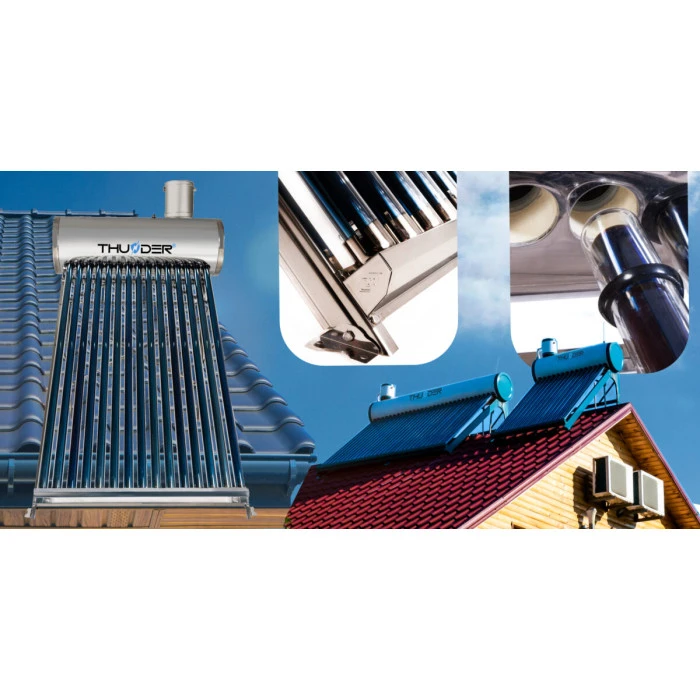 Солнечный коллектор безнапорный THUNDER с баком 150л.