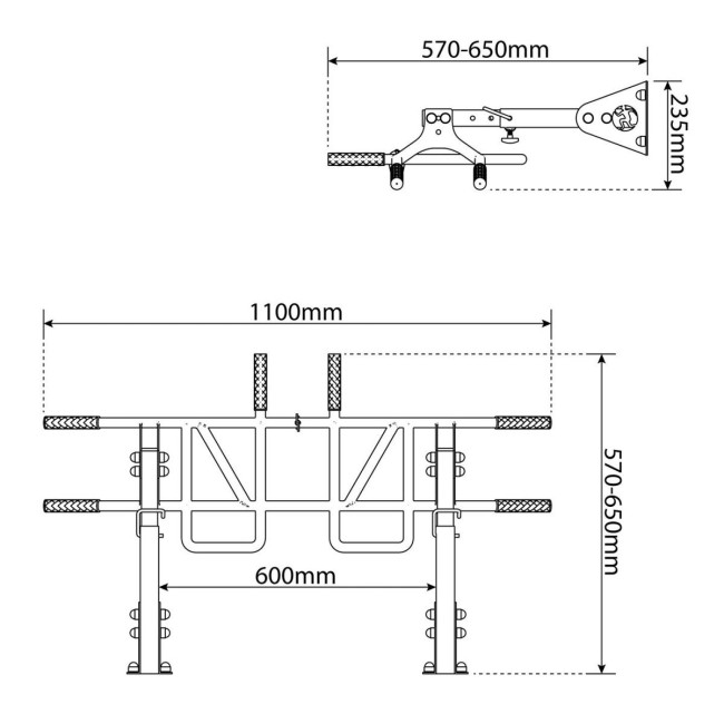 Турник настенный/потолочный K-SPORT MONKEYBAR KSSL040