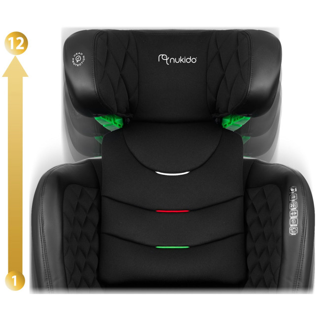Автокрісло Nukido Louis ISOFIX 15-36 кг, чорне