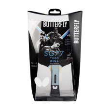 Ракетка для настольного тенниса BUTTERFLY Timo Boll SG77, черно-красная.