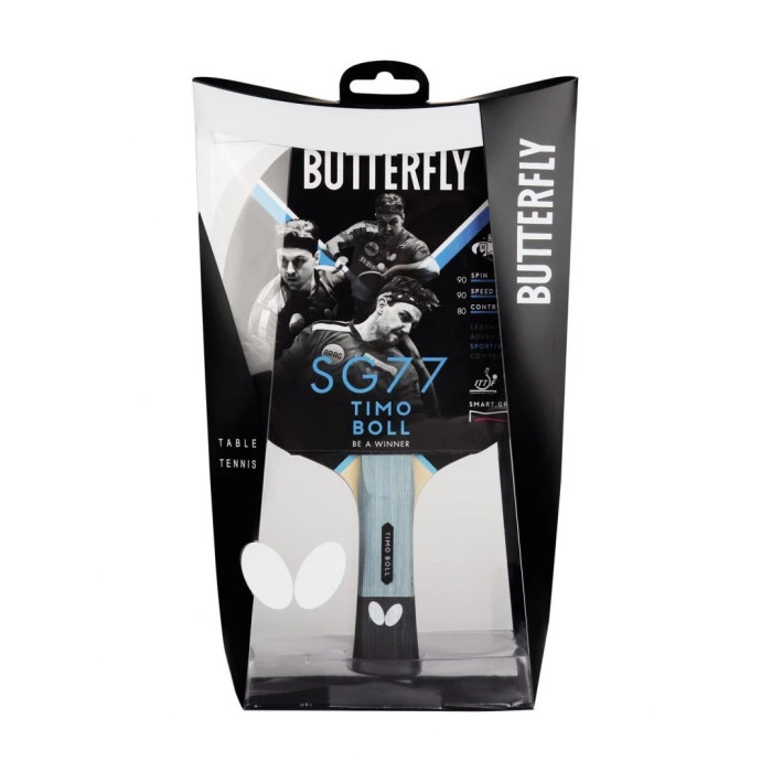 Ракетка для настільного тенісу BUTTERFLY Timo Boll SG77, чорно-червона