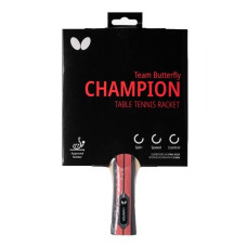 Ракетка для настольного тенниса BUTTERFLY Champion Team, черно-красная.