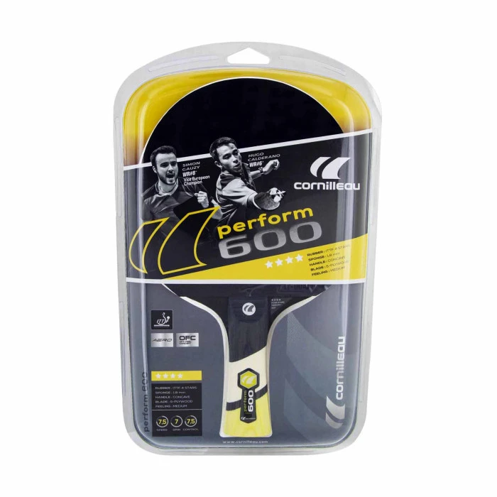 Ракетка для настольного тенниса Cornilleau PERFORM 600, черно-красная.