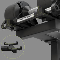 Стойка Zipro для круглых регулируемых гантелей.