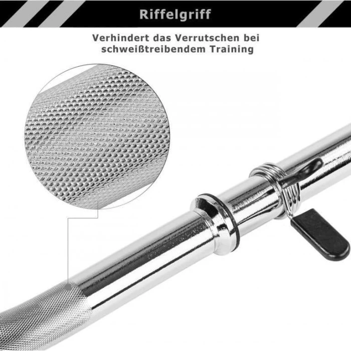 Набір обважнювачів - штанга Movit, 120 см, 65,5 кг