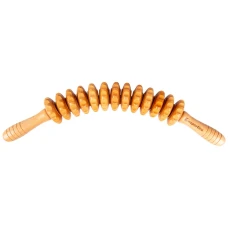 Напівкруглий дерев'яний масажний ролик inSPORTline антицелюлітний Marlee 500