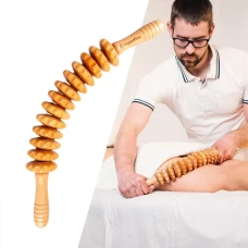 Напівкруглий дерев'яний масажний ролик inSPORTline антицелюлітний Marlee 500