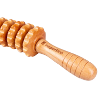 Полукруглый деревянный массажный ролик inSPORTline антицеллюлитный Marlee 500