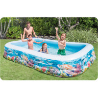 Бассейн надувной детский Рыбки Intex 58485 305x183x56 см