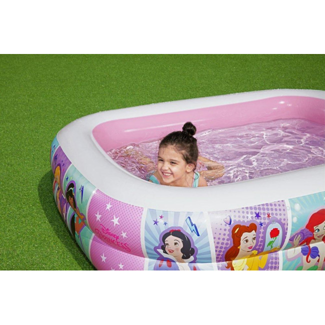 Басейн надувний дитячий Disney Princesses Bestway 91056 200x146x48 см
