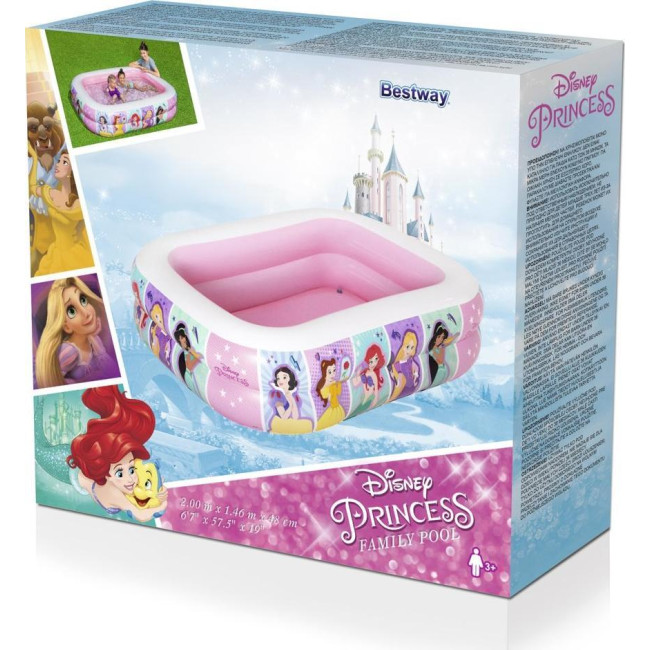 Басейн надувний дитячий Disney Princesses Bestway 91056 200x146x48 см
