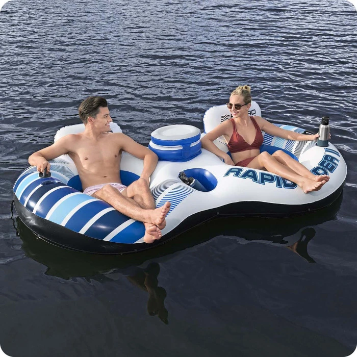 Крісло надувне для плавання Bestway 43113 Rapid Rider 240 x 122 x 50 см