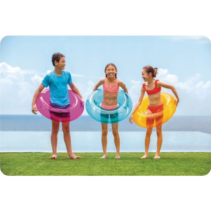 Круг надувной для плавания INTEX 59260 оранжевый, 76 см