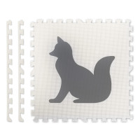 Детский коврик-пазл Зверята 6 шт