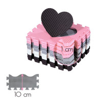 Килимок-пазл NILS FUN MD03 140х140х1 см, 36 деталей, рожевий