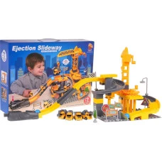 Дитячий будівельний майданчик із транспортними засобами та аксесуарами