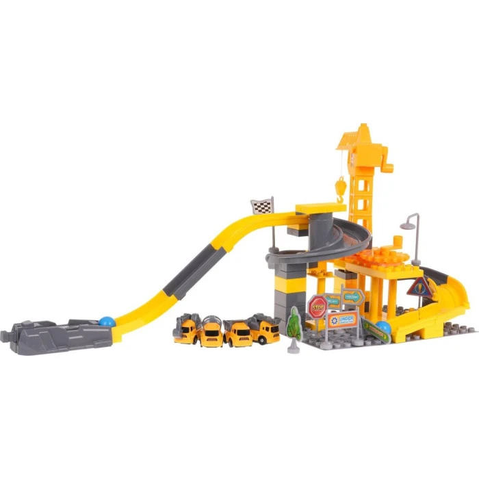 Детская строительная площадка с транспортными средствами и аксессуарами