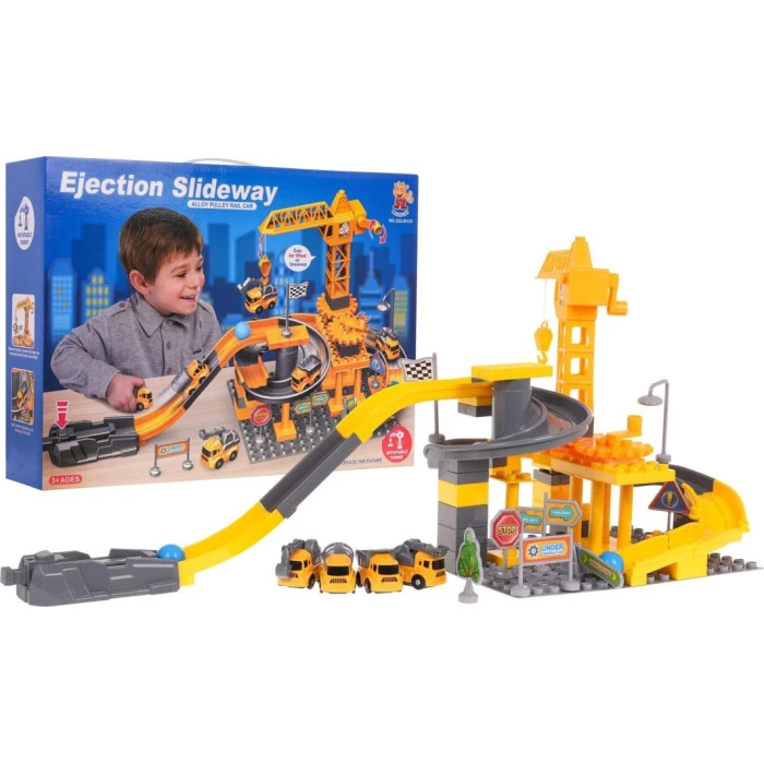 Детская строительная площадка с транспортными средствами и аксессуарами