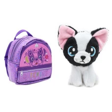 М'яка іграшка Funville Cutekins Домашні улюбленці у сумочках Бульдог 10 см