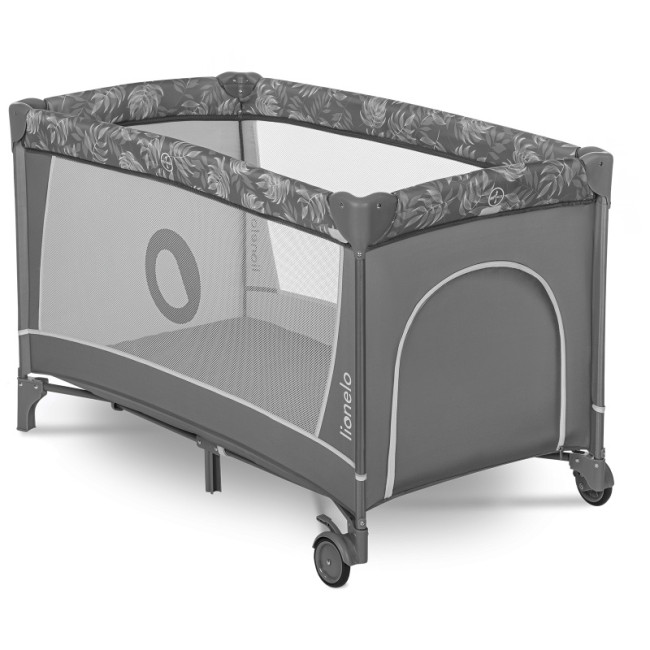 Кроватка-манеж Lionelo FLOWER GREY STONE