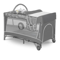 Ліжечко-манеж Lionelo FLOWER GREY STONE