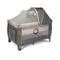 Ліжечко-манеж Lionelo SVEN PLUS YELLOW SCANDI