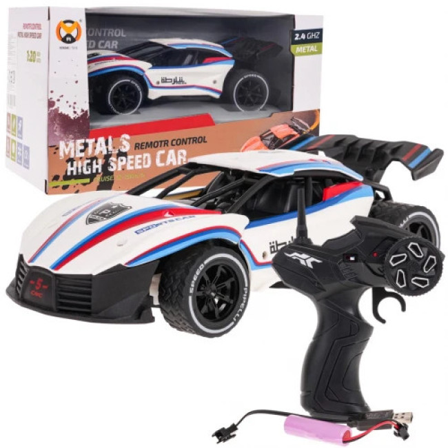 Скоростная металлическая машина 1:20 R/C белый