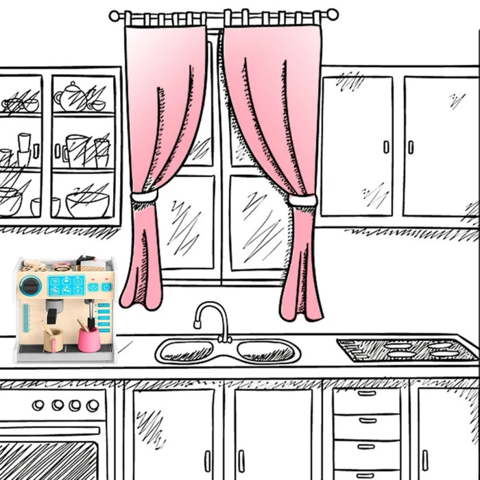 Кофейня-кондитерская детская деревянная Ricokids