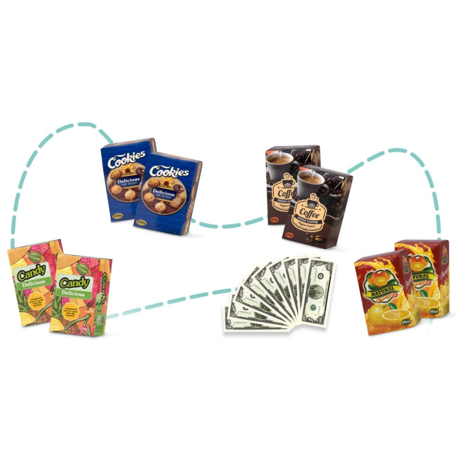 Тележка для покупок Ricokids розовая