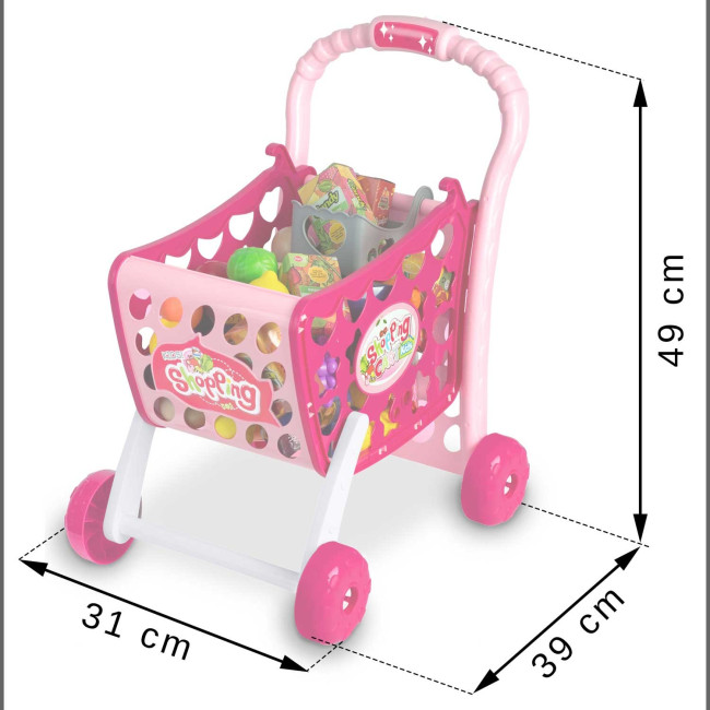 Тележка для покупок Ricokids розовая