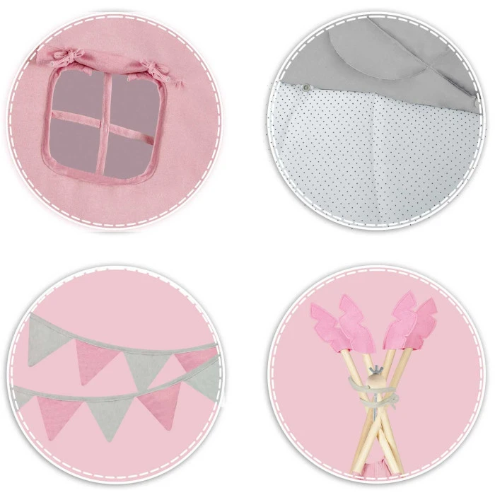 Вигвам детский NK-406 Nukido розовый