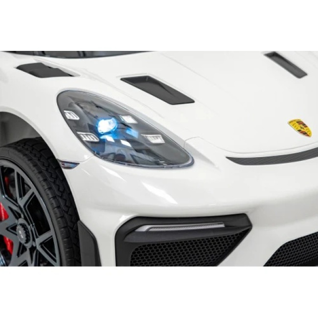 Детская аккумуляторная машинка Porsche 718 Белая