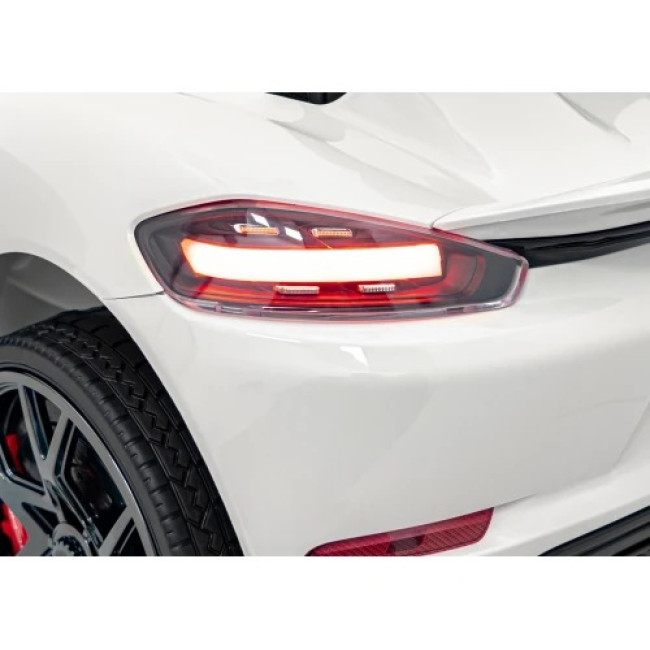 Детская аккумуляторная машинка Porsche 718 Белая