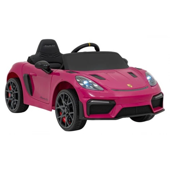 Детская аккумуляторная машинка Porsche 718 MP4 Розовая