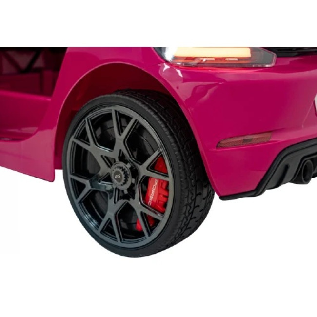 Детская аккумуляторная машинка Porsche 718 MP4 Розовая