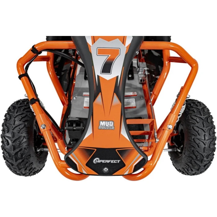 Дитячий акумуляторний картинг MUD MONSTER Помаранчевий