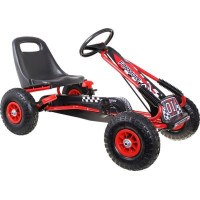 Детский педальный картинг пневматический 3+ Красный
