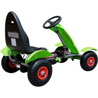 Дитячий педальний картинг Racing XL 3+ Зелений