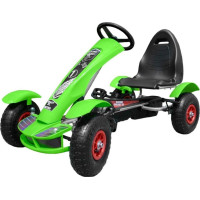 Дитячий педальний картинг Racing XL 3+ Зелений