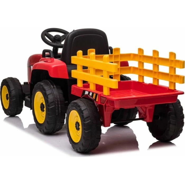 Дитячий акумуляторний трактор з причепом BLOW Червоний
