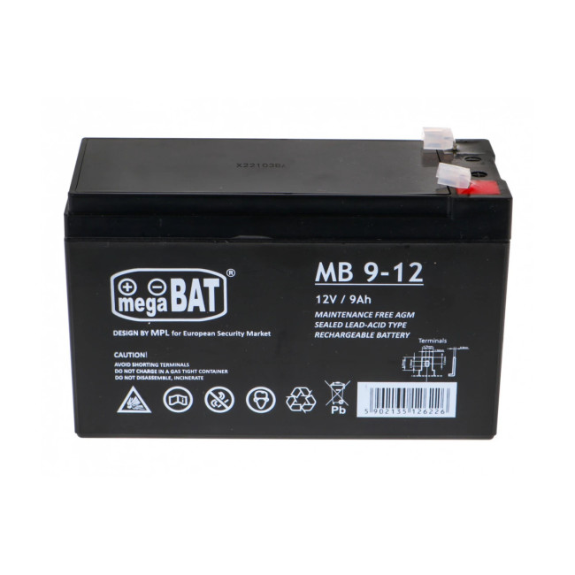 Гелевый аккумулятор 12V/9Ah для детских электромобилей