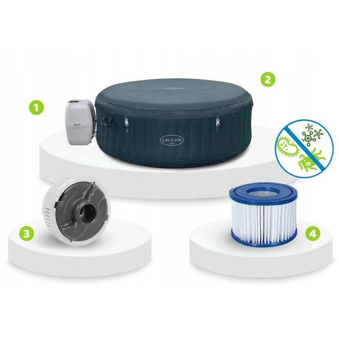 Джакузі-SPA надувне Bestway 6001D SPA Lay‑Z Miami Green 6‑місне