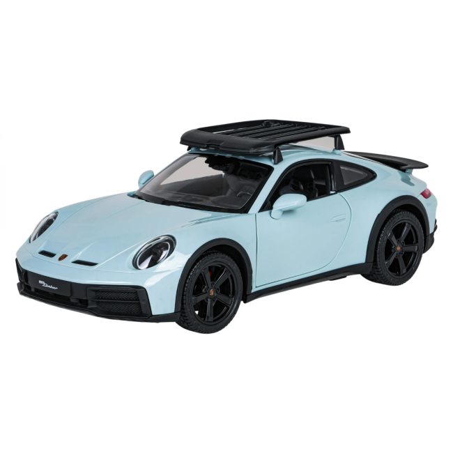 Машинка детская RASTAR 1:14 Porsche 911 Dakar на дистанционном управлении, голубовато-черная
