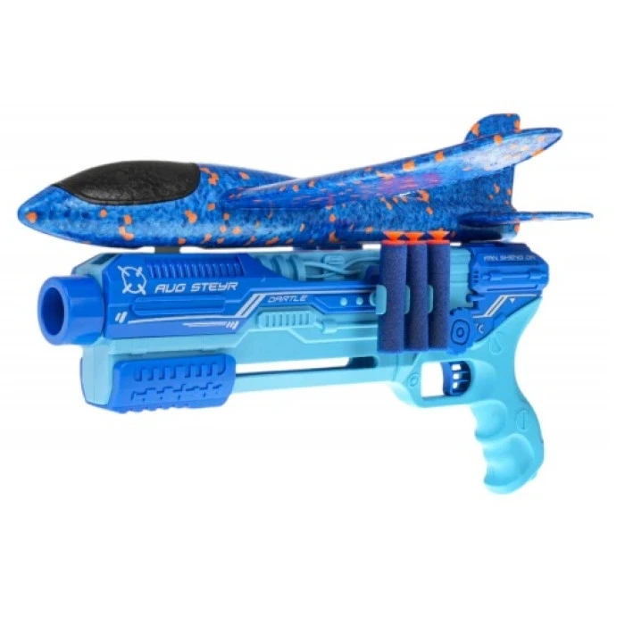 Дитячий іграшковий пістолет з авіаційною пусковою установкою 5в1 синій Ramiz ZAU.819-5A.NIE