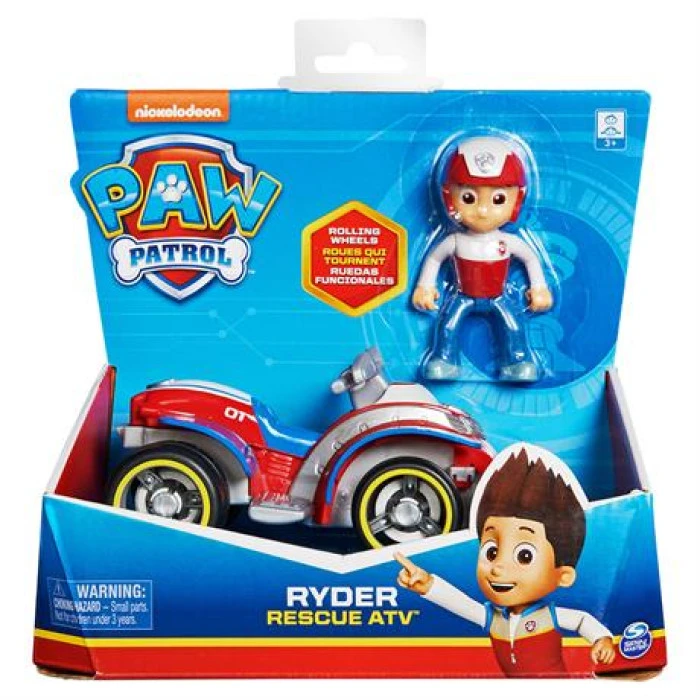 Ігровий набір Paw Patrol Рятувальний автомобіль з водієм Райдер (SM16775/8807)