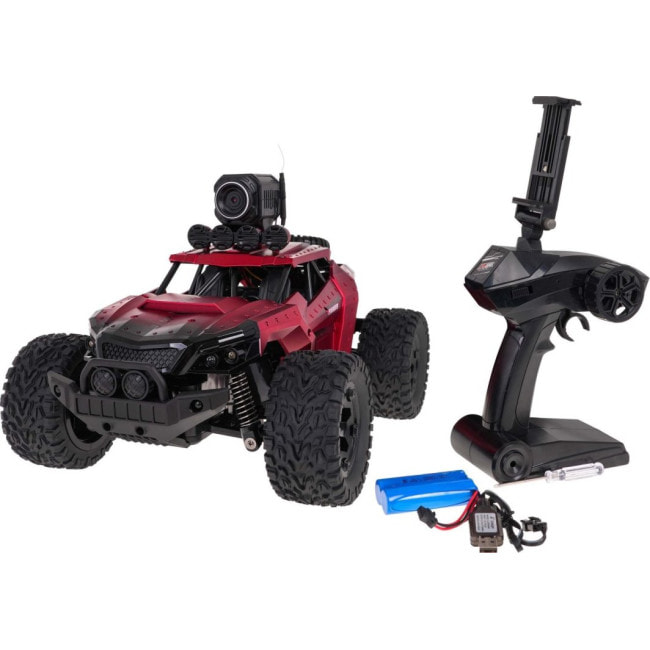 Детская машинка MEGA Crawler PIONEER с камерой красная