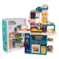 Детская кухня с функцией света, звука и воды 80 шт. Синий